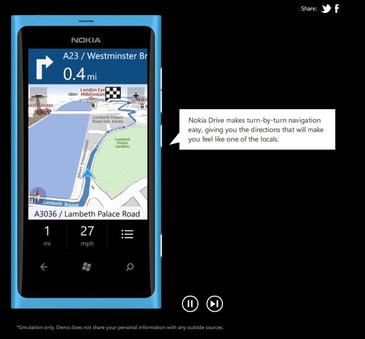 Nokia Maps y Nokia Drive en Windows Phone (video)