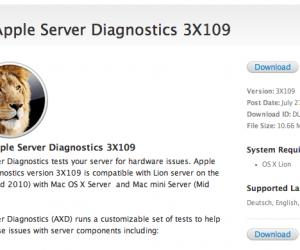 os x server apple diagnostics