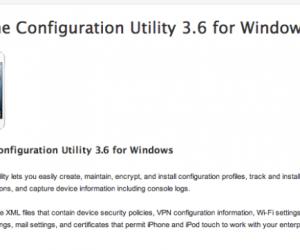 download apple iphone configuration utility for windows