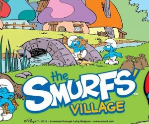 smurfs village video hut