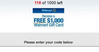 Walmart gift card scam