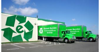 Electronic Recyclers International trucks