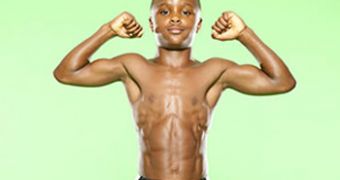 CJ Senter is only 10 years old but already has an “eight-pack” and is a fitness guru