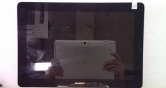 10-Inch Huawei MediaPad FHD Tablet Photographed with Another Tablet by FCC