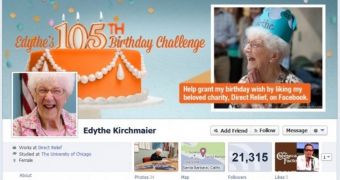 At 105 years old, Edythe Kirchmaier is still using Facebook