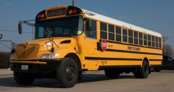 12-year-old boy is arrested after stealing a school bus and driving it around town