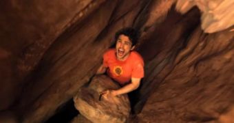 James Franco as Aron Ralston in “127 Hours” by Danny Boyle