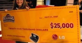 13-Year-Old Girl Wins USD25.000 for Texting Messages