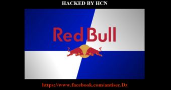 RedBull websites hacked and defaced