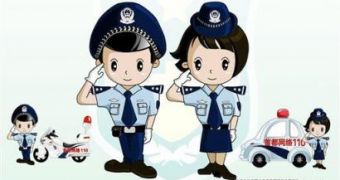 The two police officers defending the Chinese web