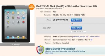 iPad 2 eBay advertisment