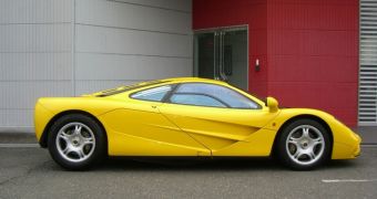 A rare, yellow mint condition 1996 McLaren F1 is put up for sale