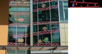 1st Stage of Donkey Kong Made Up of 6400 Post-it Notes