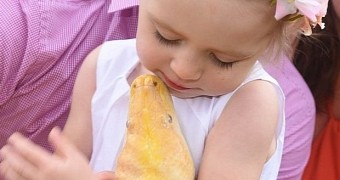 Toddler in Bradford, UK, has a python for a pet