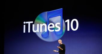 Steve Jobs unveiling iTunes 10