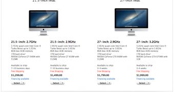Available iMac configurations
