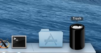 Mac Pro trash bin hack
