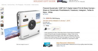 Polaroid Socialmatic listing on Amazon