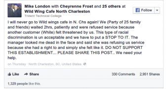 Michael Brown prompts boycott of Wild Wing Cafe