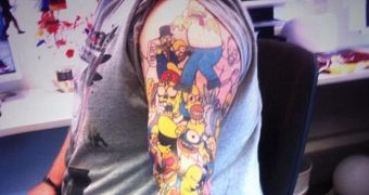 Man has 41 Homer Simpson tattoos on his left arm