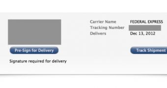 iMac shipping notice