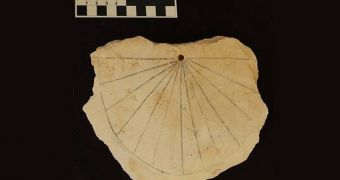 Ancient Egyptian sundial discovered by archaelogists working in the Valley of the Kings