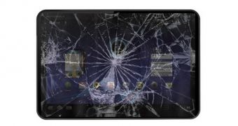 A tablet with a broken screen can be re-used