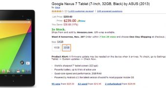 32GB Nexus 7 2013 gets discounted on Amazon/Newegg