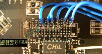 Chip mod on AMD 7970 card