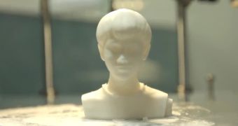 3D printed student head