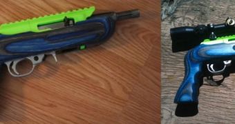Ruger Charger pistol assembled with help from 3D printing