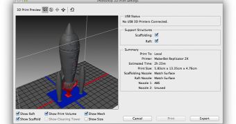 Adobe Photoshop CC 3D Print preview