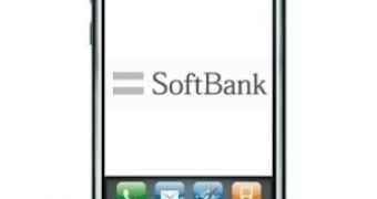 The first generation iPhone with Softbank's logo