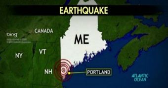 The earthquake from Tuesday was centered in Maine