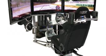 The VRX MACH 4 home-entertainment race simulator
