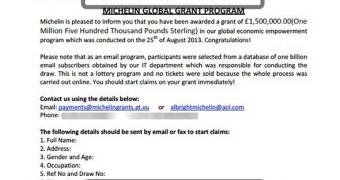 Fake Michelin email