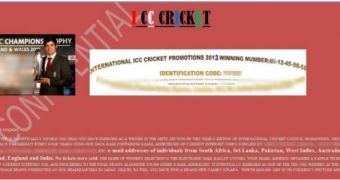 Scam email purporting to come from the ICC