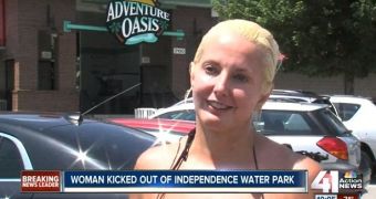 Woman says she was discriminated against for looking too good in her bathing suit