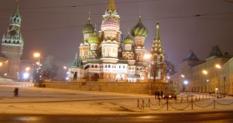A snapshot of the Kremlin, in the middle of Moscow