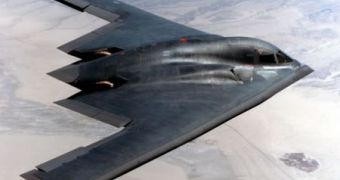Image of a B2 stealth bomber