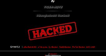 One of the hacked websites belonging to a grade school