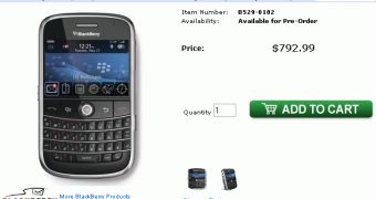 BlackBerry Bold on pre-order at TigerDirect
