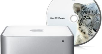 Mac mini with Snow Leopard Sever promotional material