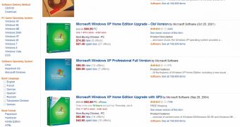 Windows XP is still available at online retailers