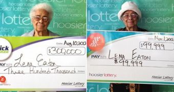 Lena Eaton from Indianapolis, Indiana just won the lottery, not once, but twice in the last couple of months