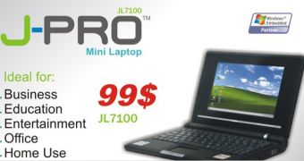 The JL7100 J-Pro Mini Laptop