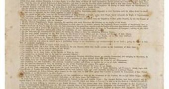 The 1776 copy of the Declaration of Independence, which is now in the hands of a private collector