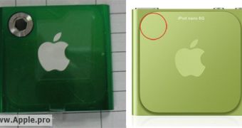 Comparison between the alleged iPod nano 7G and the current-generation model