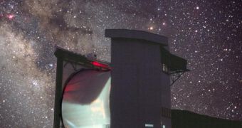 James Clerk Maxwell Telescope, one of the biggest submillimeter telescope used in the observations of Milky Way's black hole