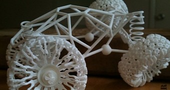 3D printed Rock Crawler is flexible